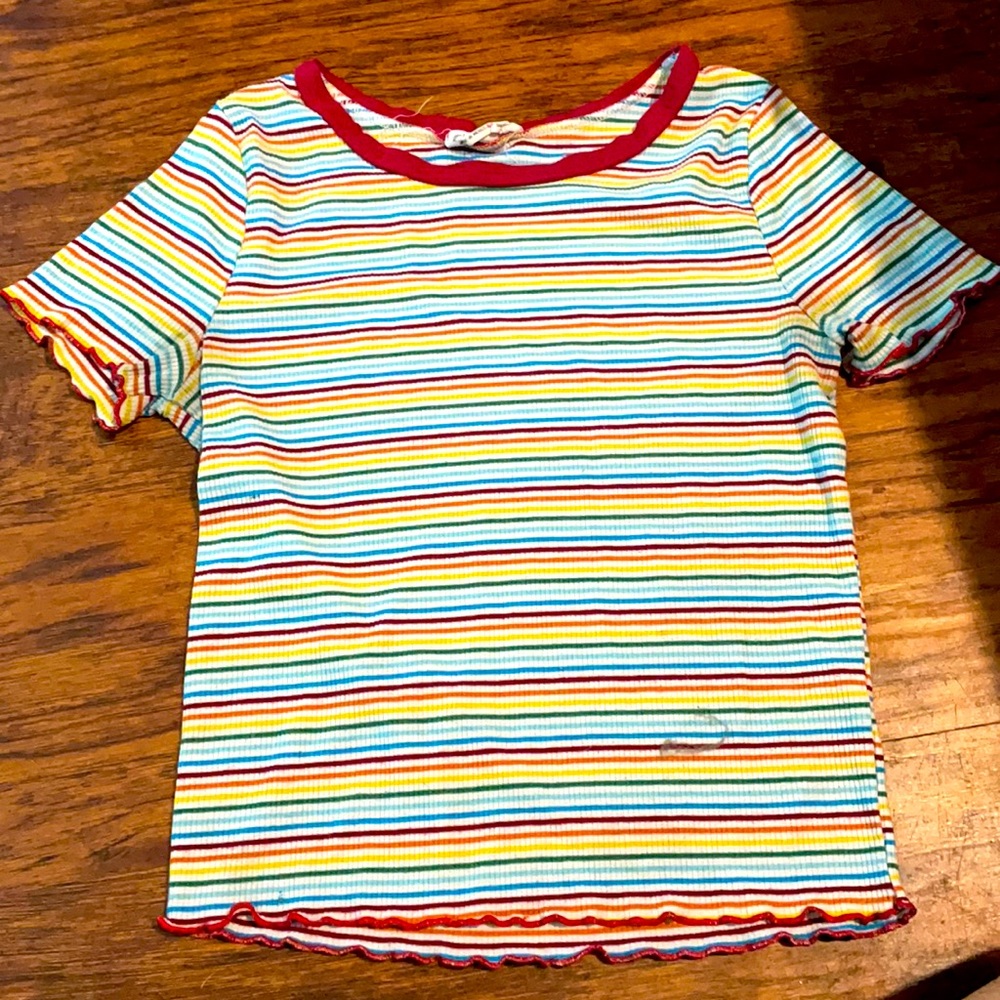 Stripped short sleeve